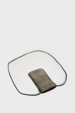 Porte Telephone En Cuir Lamine Effet Glitter - Ladyphone<Gerard Darel Outlet