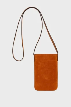 Porte Telephone En Cuir Orange - Ladyphone<Gerard Darel Online