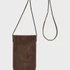 Porte Telephone En Cuir Velours Interieur Metallise - Ladyphone<Gerard Darel Hot