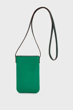 Porte Telephone En Cuir Vert - Ladyphone<Gerard Darel Clearance