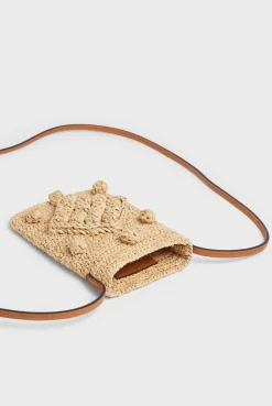 Porte Telephone En Raphia Ficelle - Rosie<Gerard Darel Sale