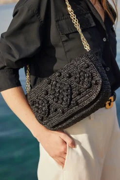 Porte Travers En Raphia Noir - Archie<Gerard Darel Best