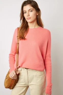 Pull Cachemire A Col Rond Corail - Laurrea<Gerard Darel Outlet