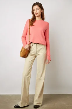 Pull Cachemire A Col Rond Corail - Laurrea<Gerard Darel Outlet