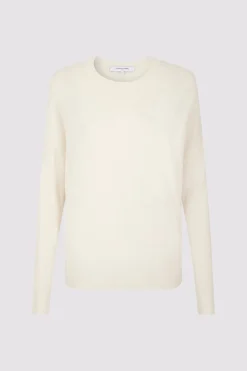 Pull Cachemire A Col Rond Ecru - Laurrea<Gerard Darel New