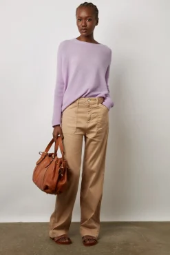 Pull Cachemire A Col Rond Lilas - Laurrea<Gerard Darel Fashion