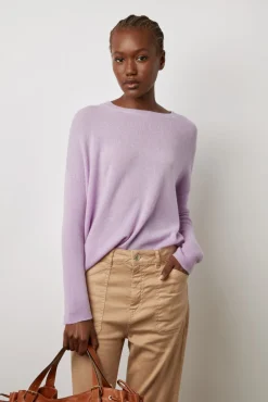 Pull Cachemire A Col Rond Lilas - Laurrea<Gerard Darel Fashion