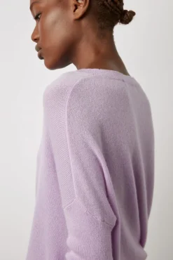 Pull Cachemire A Col Rond Lilas - Laurrea<Gerard Darel Fashion