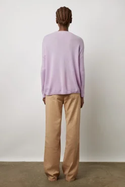 Pull Cachemire A Col Rond Lilas - Laurrea<Gerard Darel Fashion