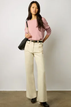 Pull Cachemire A Col Rond Rose - Laurrea<Gerard Darel Online