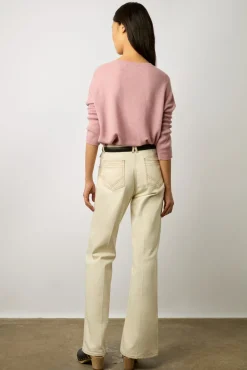 Pull Cachemire A Col Rond Rose - Laurrea<Gerard Darel Online