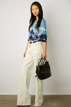 Pull Cachemire Tie And Dye Bleu Ocean - Lua<Gerard Darel Hot