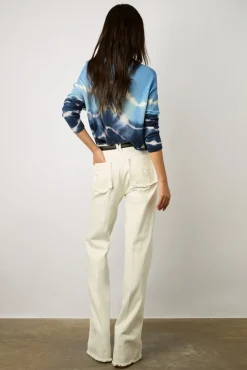 Pull Cachemire Tie And Dye Bleu Ocean - Lua<Gerard Darel Hot