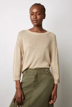 Pull Col Rond En Lurex Or - Leonie<Gerard Darel New