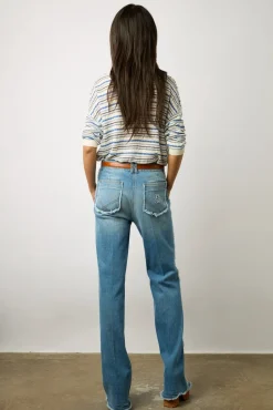 Pull En Lin Rayures Bleu Ocean - Lamia<Gerard Darel Online