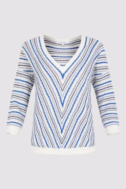 Pull En Lin Rayures Bleu Ocean - Lamia<Gerard Darel Online