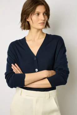 Pull-Gilet Marine - Pull<Gerard Darel Discount