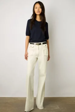 Pull Manches Courtes En Laine Marine - Lysea<Gerard Darel Fashion