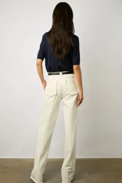 Pull Manches Courtes En Laine Marine - Lysea<Gerard Darel Fashion