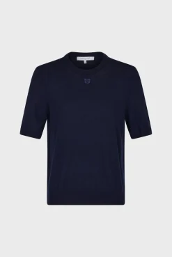 Pull Manches Courtes En Laine Marine - Lysea<Gerard Darel Fashion