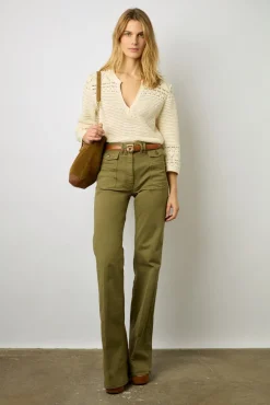 Pull Tunisien En Coton Ajoure Ecru - Lessie<Gerard Darel Hot