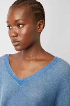 Pull V En Cachemire Electrique - Ludovica<Gerard Darel Discount