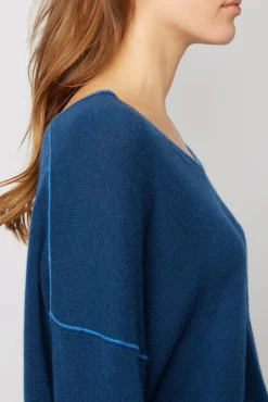 Pull V En Cachemire Encre - Lyme<Gerard Darel Discount