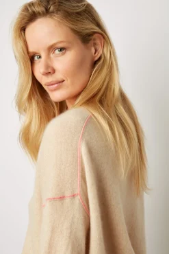 Pull V En Cachemire Sable - Lyme<Gerard Darel Outlet
