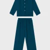 Pyjama En Soie - Bleu Canard<Gerard Darel Best