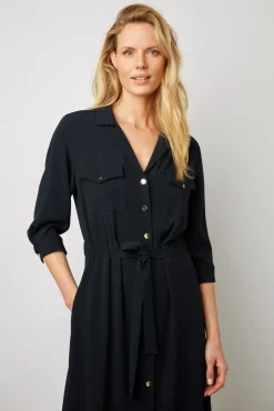 Robe Chemise Fluide Marine - Ezra<Gerard Darel Discount