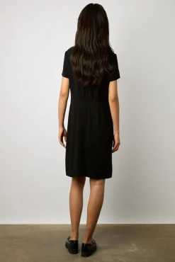 Robe Courte Et Cintree Unie Noir - Ellis<Gerard Darel Hot