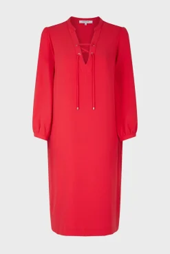 Robe Courte Fluide A Lacet Corail - Edika<Gerard Darel Clearance