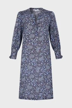 Robe Courte Imprime Cachemire Bleu - Evolenn<Gerard Darel Sale