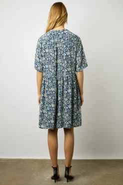 Robe Courte Imprimee Indigo - Ellena<Gerard Darel Hot
