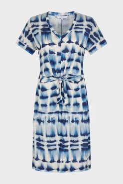 Robe Courte Imprime Mexicain Indigo - Elita<Gerard Darel New