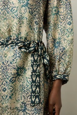 Robe Droite En 100% Soie Indigo - Elnora<Gerard Darel New