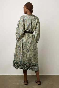 Robe Droite En 100% Soie Indigo - Elnora<Gerard Darel New