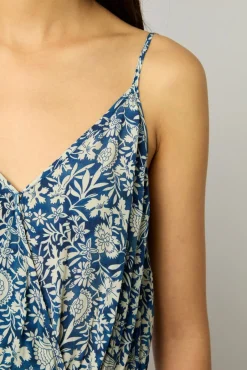 Robe Imprimee A Bretelles Indigo - Esia<Gerard Darel New