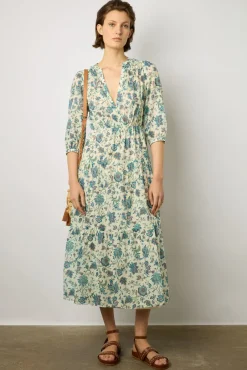 Robe Longue Cintree Ecru - Elysee<Gerard Darel Clearance