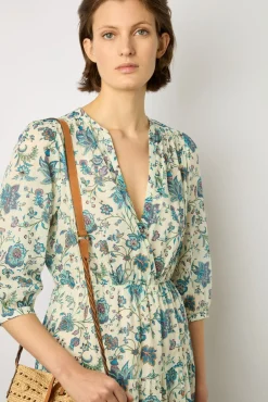 Robe Longue Cintree Ecru - Elysee<Gerard Darel Clearance
