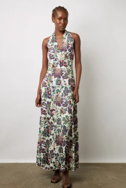 Robe Longue Dos Nu Ecru - Elwina<Gerard Darel Sale