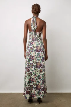 Robe Longue Dos Nu Ecru - Elwina<Gerard Darel Sale