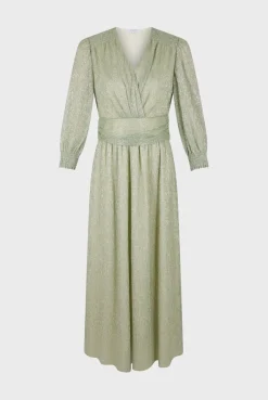 Robe Longue En Lurex Vert D'Eau - Elline<Gerard Darel Online