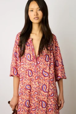 Robe Longue Fluide Imprimee Nude - Evan<Gerard Darel Clearance