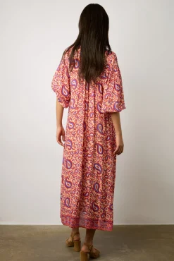 Robe Longue Fluide Imprimee Nude - Evan<Gerard Darel Clearance