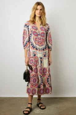 Robe Longue Imprimee Naturel - Emi<Gerard Darel Outlet