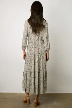 Robe Longue Imprime Floral Ecru - Erinna<Gerard Darel New