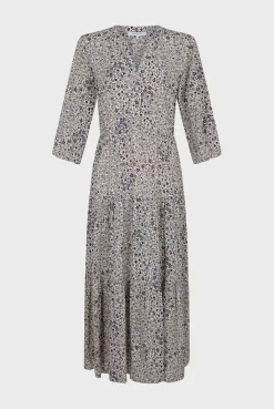 Robe Longue Imprime Floral Ecru - Erinna<Gerard Darel New