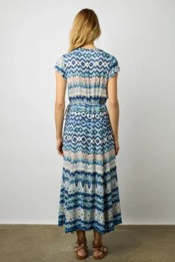 Robe Longue Portefeuille Indigo - Emilya<Gerard Darel New