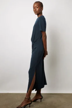 Robe Midi En Jersey Marine - Emmeline<Gerard Darel Sale